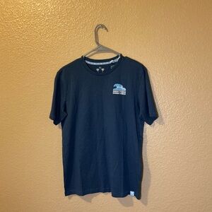 Free Planet Men's Navy Blue Graphic T-Shirt